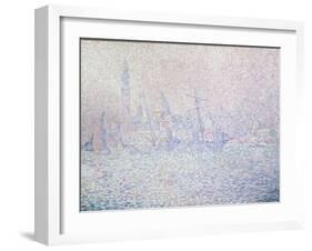 Isola di San Giorgio, Brume Rose, Venise, 1904-Paul Signac-Framed Giclee Print