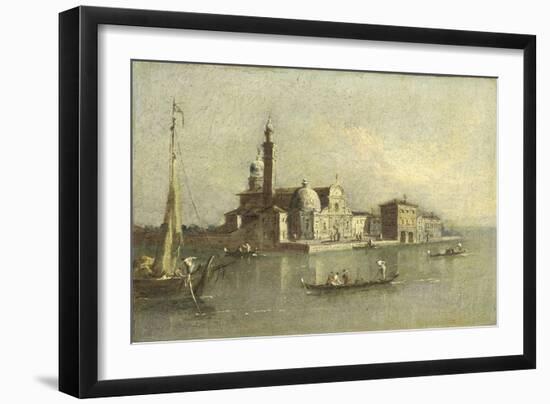 Isola Di San Michele in Venice-Giacomo Guardi-Framed Art Print