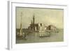 Isola Di San Michele in Venice-Giacomo Guardi-Framed Art Print