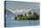 Isola Madre with Snowy Alps Behind, Lake Maggiore, Piedmont, Italy-Stefano Politi Markovina-Stretched Canvas