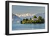 Isola Madre with Snowy Alps Behind, Lake Maggiore, Piedmont, Italy-Stefano Politi Markovina-Framed Photographic Print