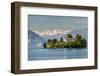 Isola Madre with Snowy Alps Behind, Lake Maggiore, Piedmont, Italy-Stefano Politi Markovina-Framed Photographic Print