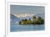 Isola Madre with Snowy Alps Behind, Lake Maggiore, Piedmont, Italy-Stefano Politi Markovina-Framed Photographic Print