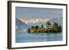 Isola Madre with Snowy Alps Behind, Lake Maggiore, Piedmont, Italy-Stefano Politi Markovina-Framed Photographic Print