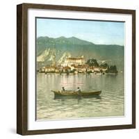 Isola San Giulio (Italy), Lake Orta-Leon, Levy et Fils-Framed Photographic Print