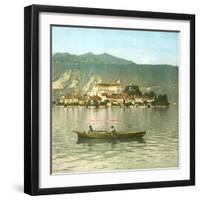 Isola San Giulio (Italy), Lake Orta-Leon, Levy et Fils-Framed Photographic Print