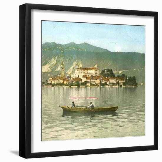 Isola San Giulio (Italy), Lake Orta-Leon, Levy et Fils-Framed Photographic Print