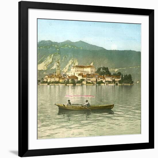 Isola San Giulio (Italy), Lake Orta-Leon, Levy et Fils-Framed Photographic Print