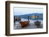 Isola San Giulio. San Giulio Island. Lake Orta. Piedmont, Italy-Tom Norring-Framed Photographic Print