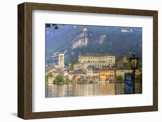 Isola San Giulio. San Giulio Island. Lake Orta. Piedmont, Italy-Tom Norring-Framed Photographic Print