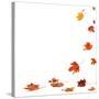 Isolated Autumn Leaves-lilkar-Stretched Canvas