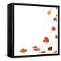 Isolated Autumn Leaves-lilkar-Framed Stretched Canvas