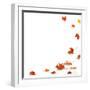 Isolated Autumn Leaves-lilkar-Framed Photographic Print