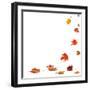 Isolated Autumn Leaves-lilkar-Framed Photographic Print