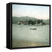 Isolated Bella (Islands Borromees), the Lago Maggiore-Leon, Levy et Fils-Framed Stretched Canvas