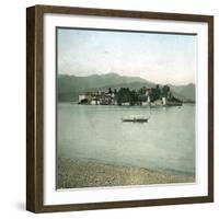 Isolated Bella (Islands Borromees), the Lago Maggiore-Leon, Levy et Fils-Framed Photographic Print