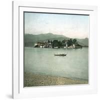 Isolated Bella (Islands Borromees), the Lago Maggiore-Leon, Levy et Fils-Framed Photographic Print