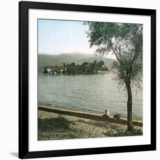 Isolated Bella (Italy), the Lago Maggiore-Leon, Levy et Fils-Framed Photographic Print