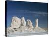 Isolated Chalk Towers, Remnants of Karst, Farafra Oasis, White Desert, Western Desert, Egypt-Waltham Tony-Stretched Canvas