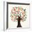 Isolated Diversity Tree Hands Illustration-Cienpies Design-Framed Art Print