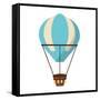 Isolated Hot Air Balloon Design-Jemastock-Framed Stretched Canvas