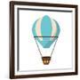 Isolated Hot Air Balloon Design-Jemastock-Framed Art Print