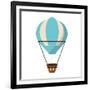 Isolated Hot Air Balloon Design-Jemastock-Framed Art Print