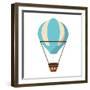 Isolated Hot Air Balloon Design-Jemastock-Framed Art Print