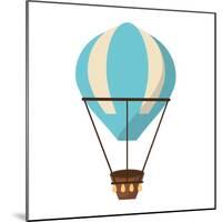 Isolated Hot Air Balloon Design-Jemastock-Mounted Art Print