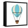 Isolated Hot Air Balloon Design-Jemastock-Framed Stretched Canvas