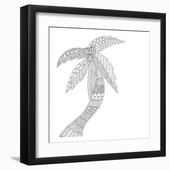 Isolated Palm-Pam Varacek-Framed Art Print