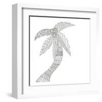 Isolated Palm-Pam Varacek-Framed Art Print