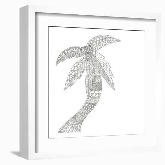 Isolated Palm-Pam Varacek-Framed Art Print