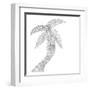 Isolated Palm-Pam Varacek-Framed Art Print