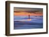 Isolation Wave - Golden Gate Bridge, Epic Morning Fog - San Francisco-Vincent James-Framed Photographic Print