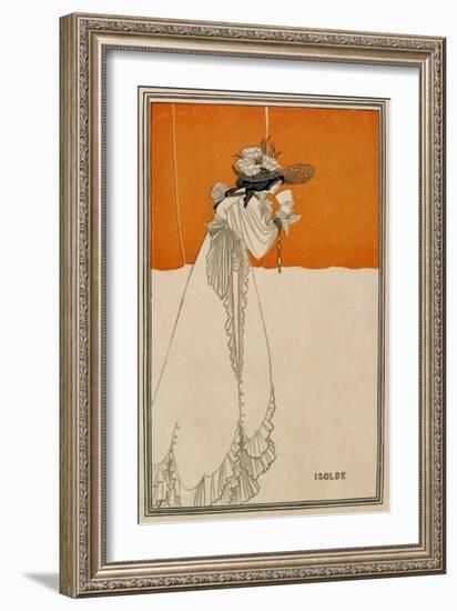 Isolde, Illustration from "The Studio," 1895-Aubrey Beardsley-Framed Giclee Print