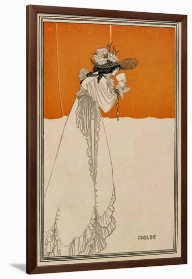 Isolde, Illustration from "The Studio," 1895-Aubrey Beardsley-Framed Giclee Print