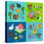 Isometric Animals Set-Macrovector-Stretched Canvas
