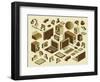 Isometric Media Element Set-photovs-Framed Art Print