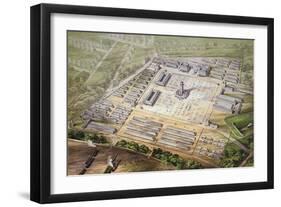 Isometric View of the New Metropolitan Cattle Market, 1855-null-Framed Giclee Print