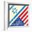Israel And American Grunge Flag-TINTIN75-Framed Art Print