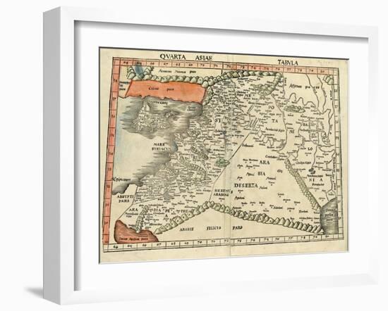 Israel and Arabia-Ptolemy-Framed Art Print