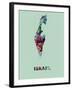 Israel Color Splatter Map-NaxArt-Framed Art Print