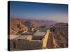 Israel, Dead Sea, Masada View of the Masada Plateau-Walter Bibikow-Stretched Canvas