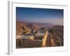 Israel, Dead Sea, Masada View of the Masada Plateau-Walter Bibikow-Framed Photographic Print