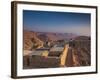 Israel, Dead Sea, Masada View of the Masada Plateau-Walter Bibikow-Framed Photographic Print