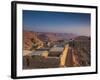 Israel, Dead Sea, Masada View of the Masada Plateau-Walter Bibikow-Framed Photographic Print