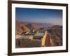 Israel, Dead Sea, Masada View of the Masada Plateau-Walter Bibikow-Framed Photographic Print