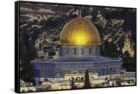 Israel Dome of the Rock-Art Wolfe-Framed Stretched Canvas