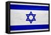 Israel Flag Design with Wood Patterning - Flags of the World Series-Philippe Hugonnard-Framed Stretched Canvas